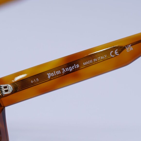 Palm Angels PERI10K MALIBU 6E49 Sunglasses Havana Cat Eye Frame, Blue Lenses - Picture 6 of 9